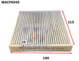 Cabin Filter RCA164P/178P/260P Fits Toyota WACF0040 - Wesfil