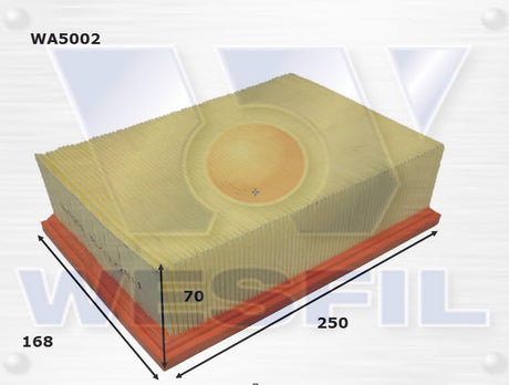 Air Filter A1601 Fits Peugeot WA5002 - Wesfil