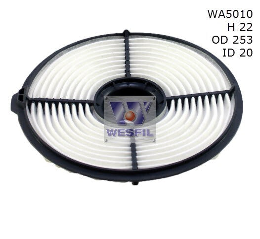 Air Filter A448 Fits Toyota WA5010 - Wesfil