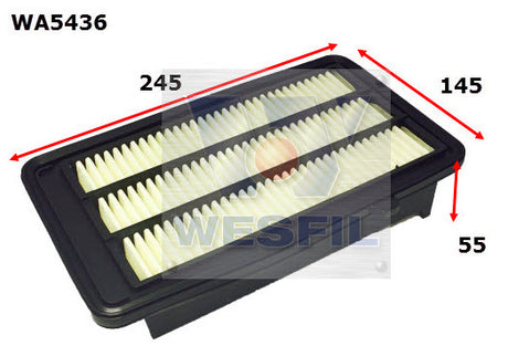 Air Filter A1903 Fits Honda WA5436 - Wesfil