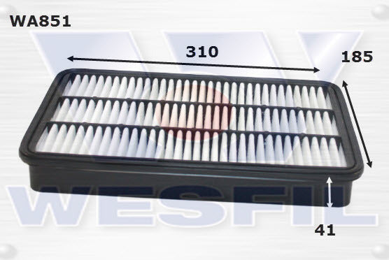 Air Filter A1236 Fits Holden/Toyota WA851 - Wesfil