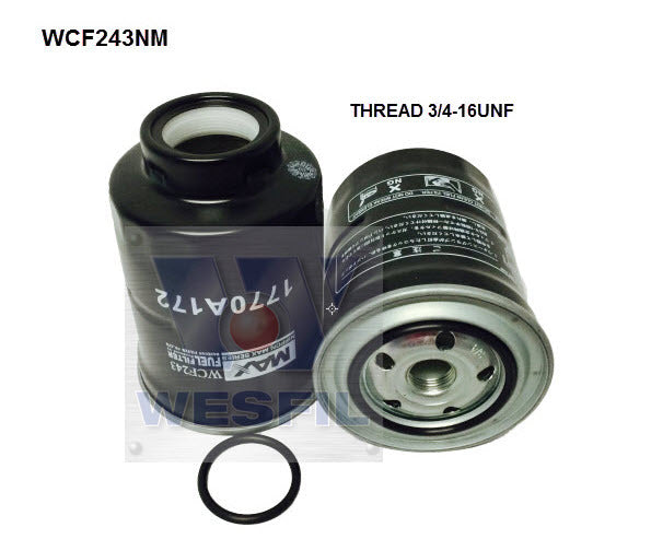 Diesel Fuel Filter Z884 Fits Mitsubishi WCF243NM - Wesfil