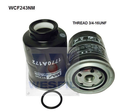 Diesel Fuel Filter Z884 Fits Mitsubishi WCF243NM - Wesfil