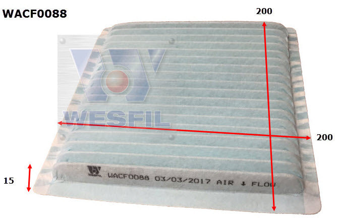 Cabin Filter RCA283P Fits Subaru WACF0088 - Wesfil