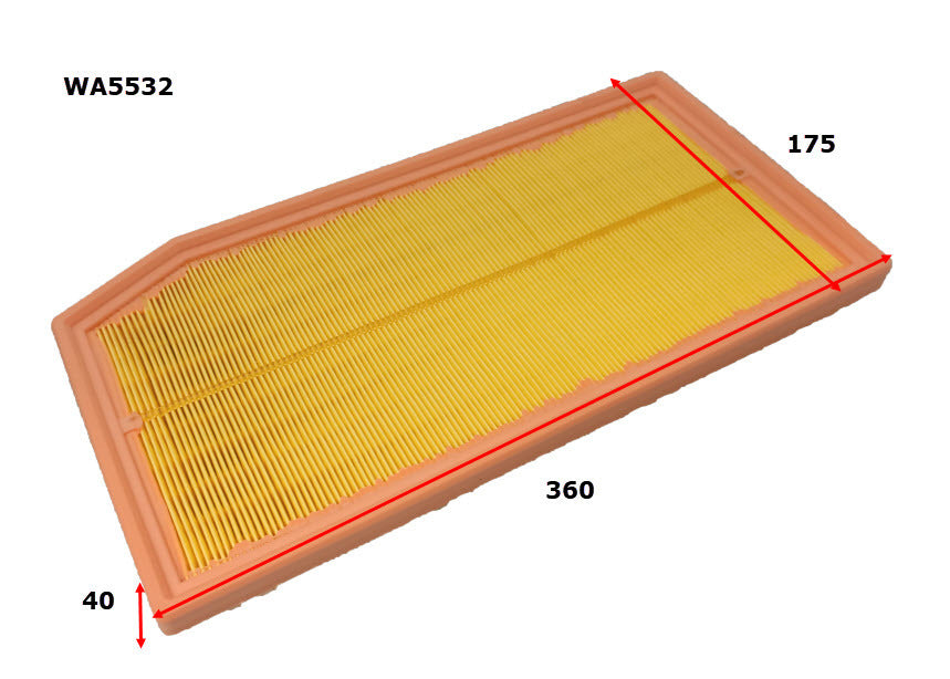 Air Filter A2033 Fits Mercedes WA5532 - Wesfil