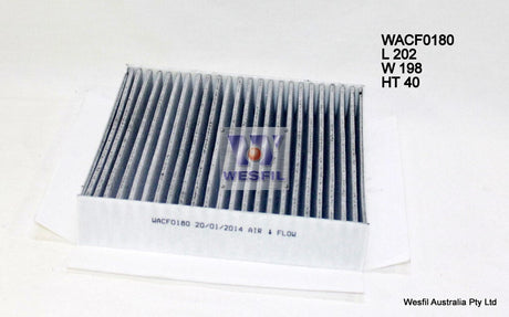 Cabin Filter Fits Smart Car WACF0180 - Wesfil