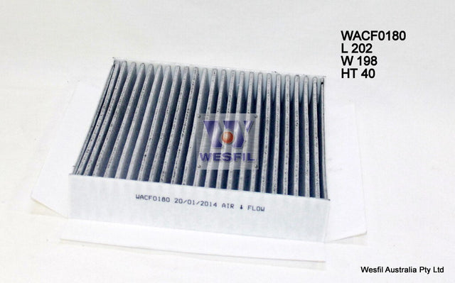 Cabin Filter Fits Smart Car WACF0180 - Wesfil