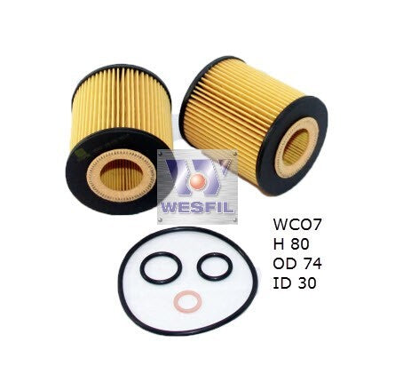 Oil Filter R2635P/R2624P Fits BMW WCO7 - Wesfil