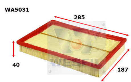 Air Filter A1579 Fits Volkswagen WA5031 - Wesfil