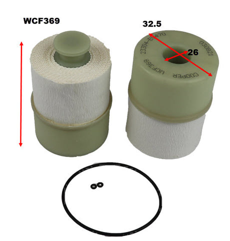 Diesel Fuel Filter R2892P Fits Hino WCF369 - Wesfil