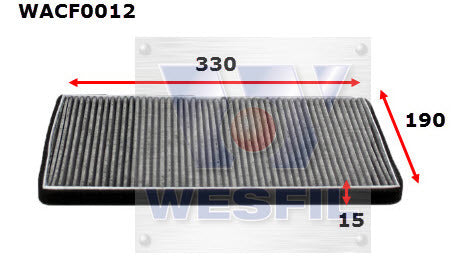 Cabin Filter RCA233P Fits Holden WACF0012 - Wesfil