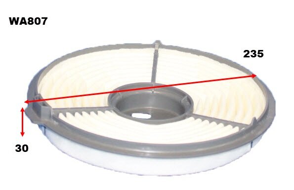 Air Filter A457 Fits Holden WA807 - Wesfil