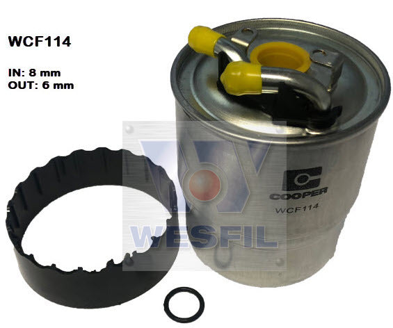 Diesel Fuel Filter Z706 Fits Jeep/Mercedes WCF114 - Wesfil