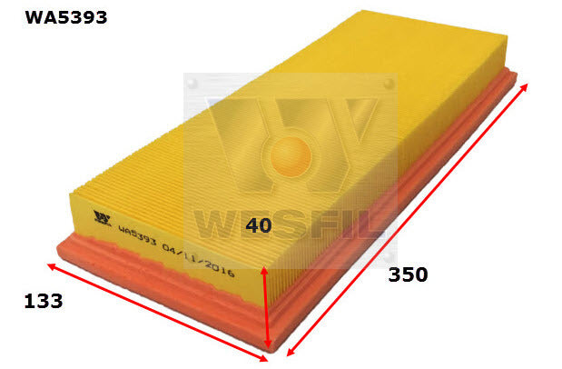 Air Filter Fits Mercedes WA5393 - Wesfil
