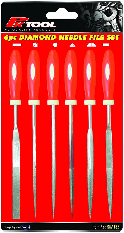 6 Pieces 160mm Diamond Needle Set - PKTool