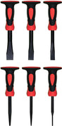 6 Pieces 180mm (7”) Chisel & Punch Set With Hand Guard - PKTool