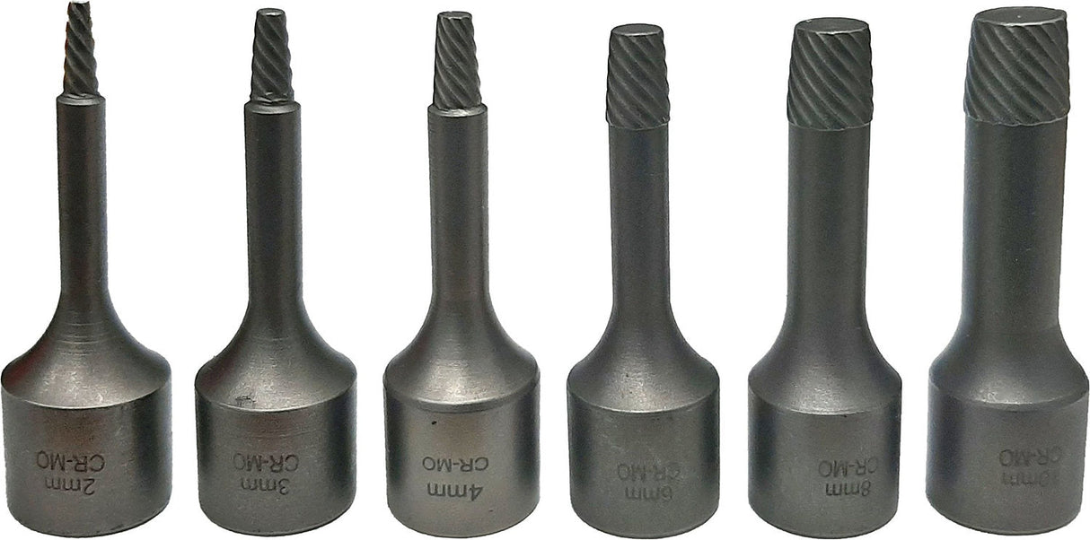 6 Pieces 3/8” DR Bolt & Screw Extractor Twist Socket Set - PKTool