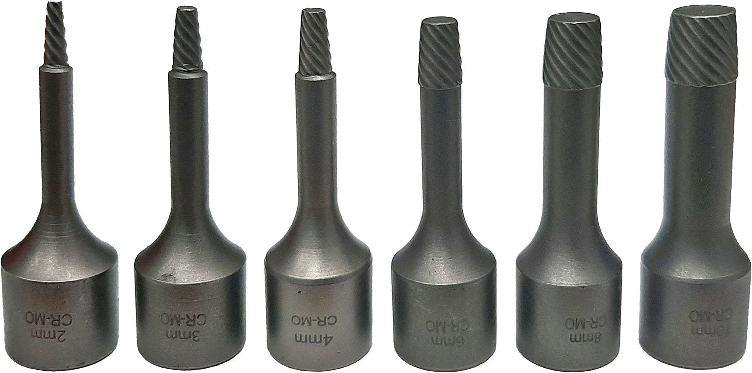 6 Pieces 3/8” DR Bolt & Screw Extractor Twist Socket Set - PKTool