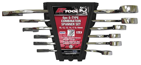 6 Pieces Metric CR-V S-Type Combination Spanner Set - PKTool