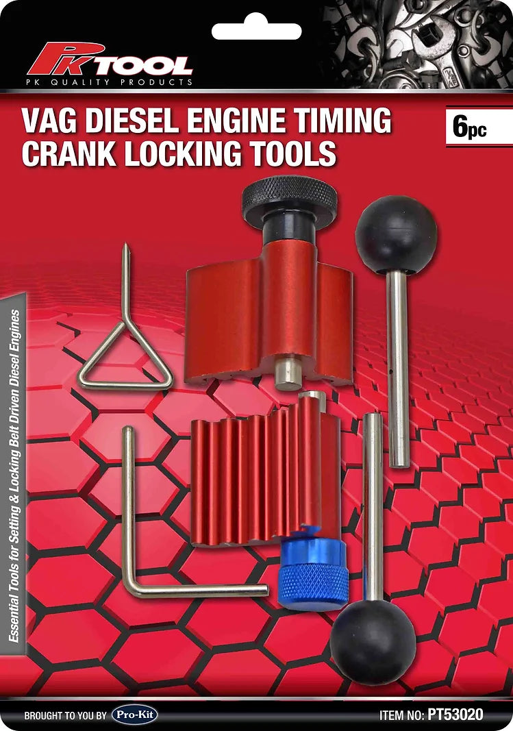 6 Pieces VAG Diesel Engine Timing Crank Locking Tools - PKTool