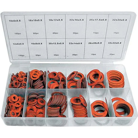 600 Piece Fiber Washer Assortment Kit - PKTool