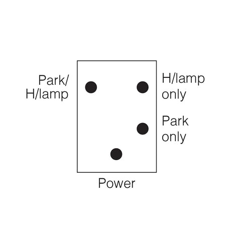 Push/Pull Headlamp Switch 30 AMP Fuse Off/On/On DPDT - Narva