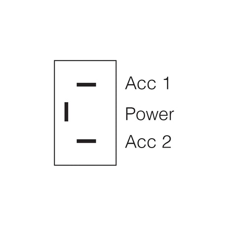 Metal Toggle Switch On/Off/On SPDT 20A at 12V - Narva