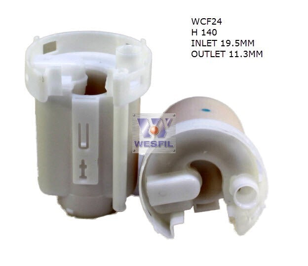 In-Tank Fuel Filter Z648 Fits Mazda WCF24 - Wesfil