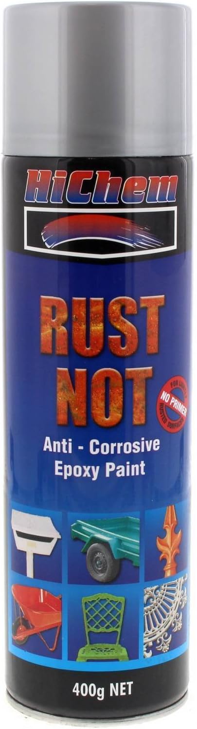 Rust Not Silver Epoxy Paint Corrosion Protection 400g - HiChem | Universal Auto Spares
