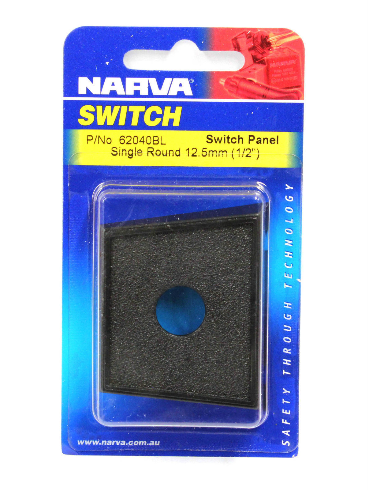 Single Hole Plastic Switch Panel Mounting 12.5mm DIA - Narva