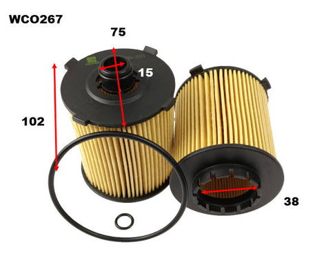 Oil Filter Fits Volvo WCO267 - Wesfil