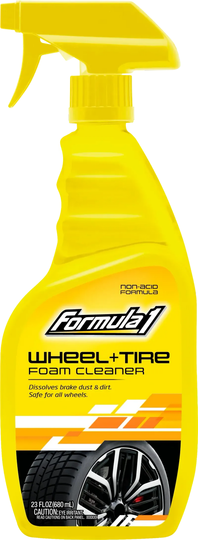 Wheel & Tire Cleaning Foam Spray Bottle Multi-Colour 680ml - Formula 1
