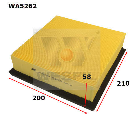Air Filter Fits Opel WA5262 - Wesfil