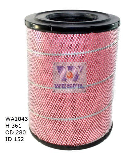 Air Filter HDA5981 Fits Mitsubishi WA1043 - Wesfil