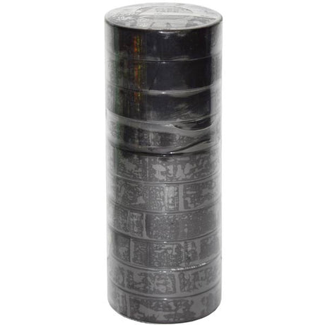 PVC Black Insulation Electrical Tape Roll 10 18mm X 20m - NORTON