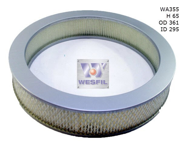 Air Filter A355 Fits Nissan WA355 - Wesfil