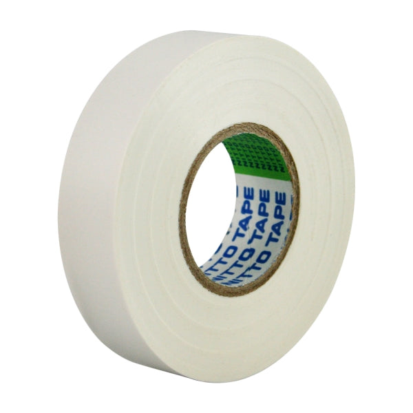 PVC Electrical Tape 18mm x 20m White 10 Pack - NITTO