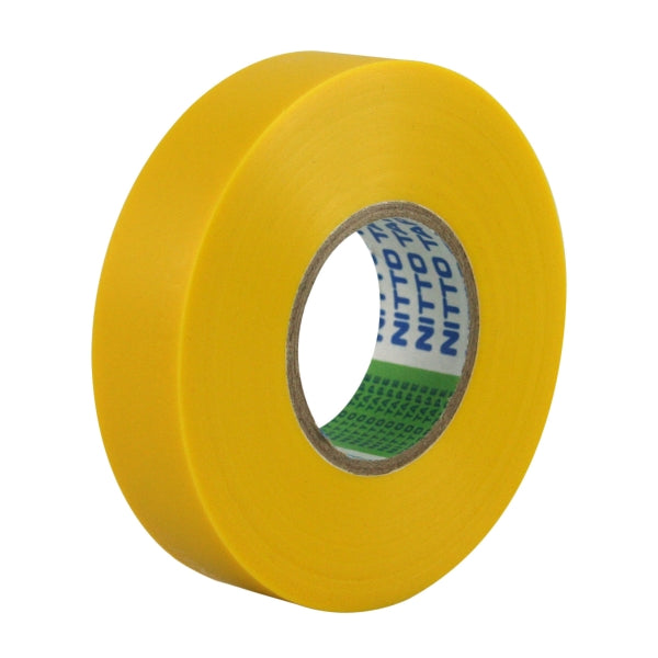 PVC Electrical Tape 18mm x 20m Yellow 10 Rolls - NITTO