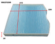 Cabin Filter RCA406P Fits LDV WACF0289 - Wesfil
