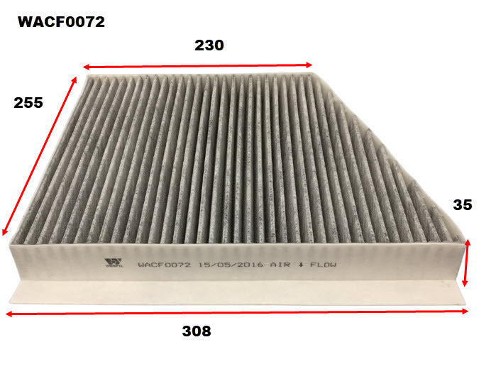 Cabin Filter RCA136C Fits Mercedes WACF0072 - Wesfil