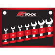 7 Pieces Metric Ultra Short CR-V Ratchet Combination Spanner - PKTool