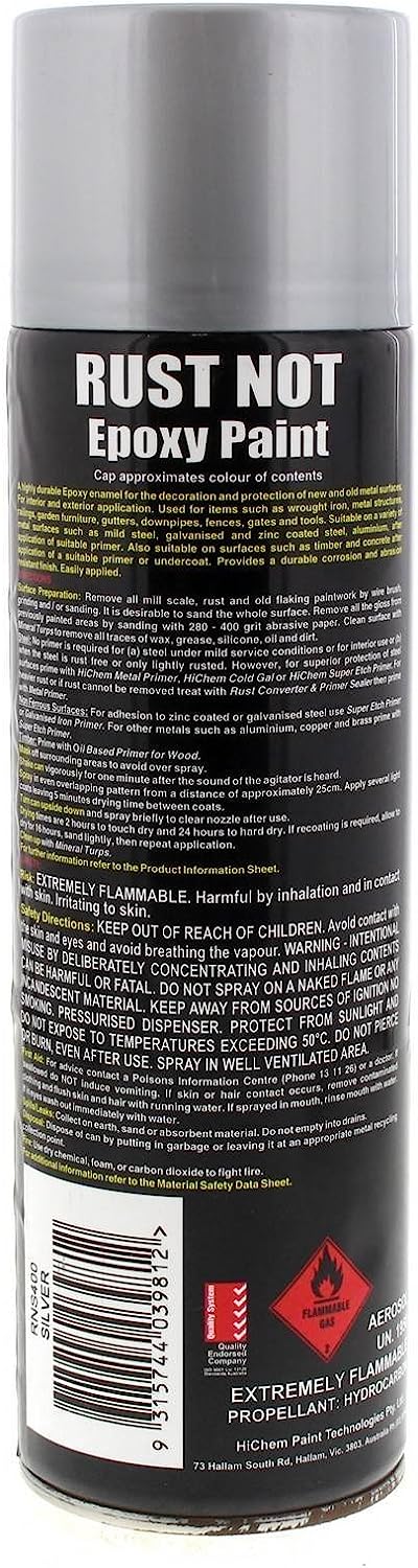 Rust Not Silver Epoxy Paint Corrosion Protection 400g - HiChem