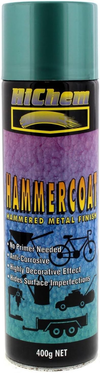 Hammer Coat Green Hammered Spray Paint Metal Finish 400g - HiChem | Universal Auto Spares