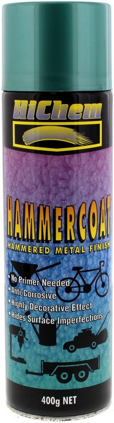 Hammer Coat Green Hammered Spray Paint Metal Finish 400g - HiChem