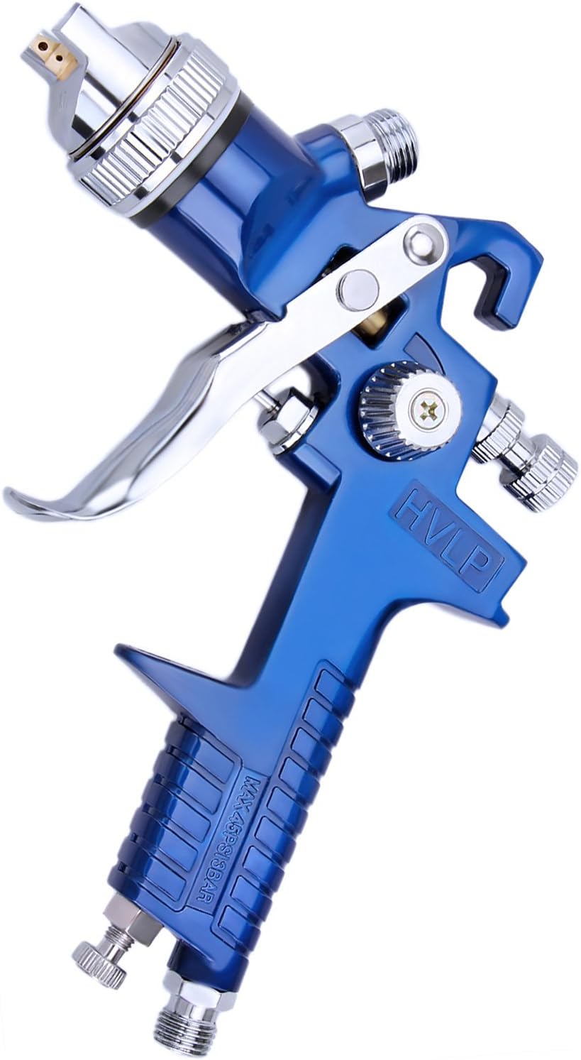 Gravity Feed Spray Paint Gun 1.7MM Nozzle Auto Body 600cc Plastic Cup