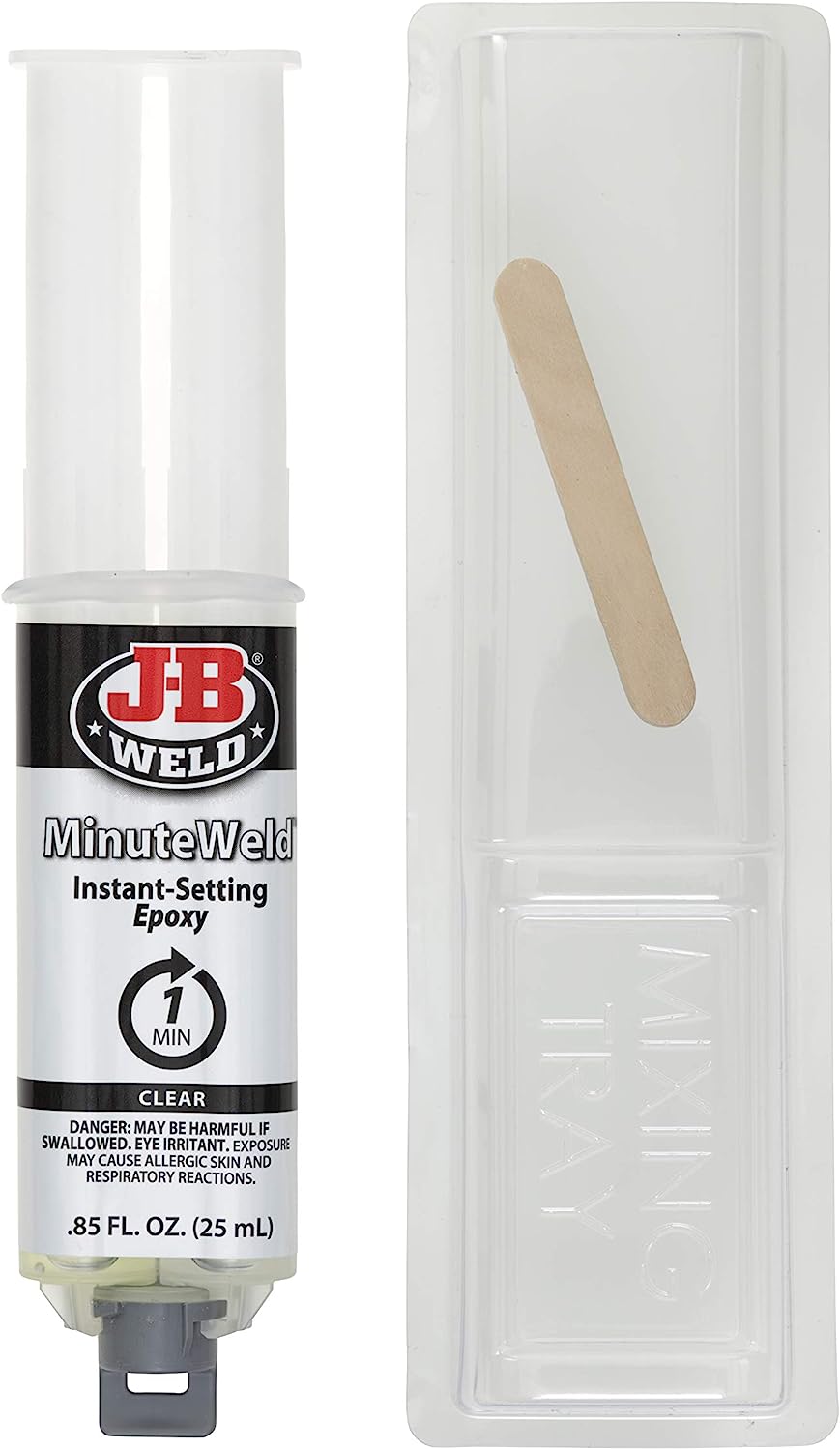 Minute Weld Epoxy Syringe 25ml Strong, Lasting Repairs 25ml - J-B Weld