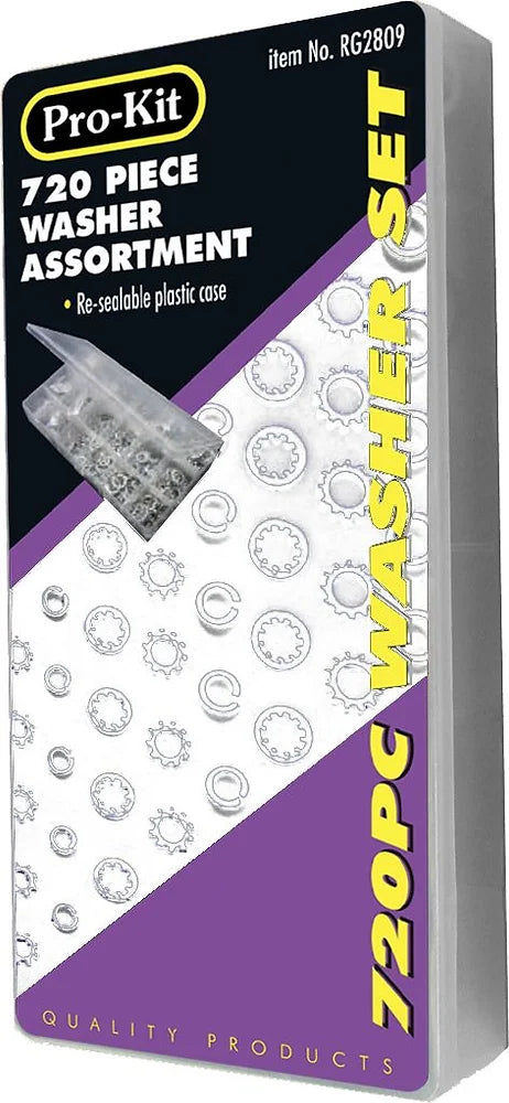 720 Piece Lock Washer Assortment Kit - PKTool | Universal Auto Spares