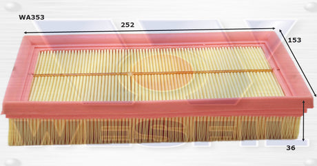 Air Filter A353 Fits Holden WA353 - Wesfil