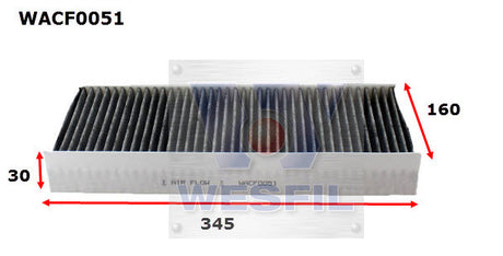 Cabin Filter RCA115P Fits Ford WACF0051 - Wesfil