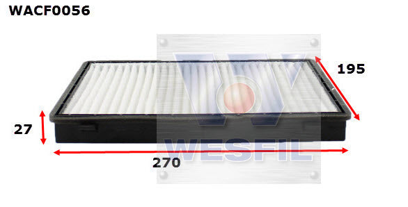 Cabin Filter RCA194P Fits Holden WACF0056 - Wesfil